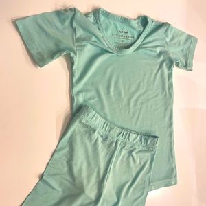 Little Sleepies Bamboo Short Pajama Set- Mint Green